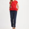Alice + Olivia Nero Peplum Top in Red - Lyst