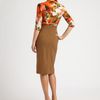 Erdem Kiera Drape Front Dress in Orange - Lyst