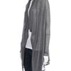Helmut Lang Ribbed Drape Front Cardigan in Gray (grey) - Lyst