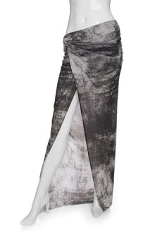 Helmut Lang Exclusive Jersey Wrap Print Skirt - Lyst
