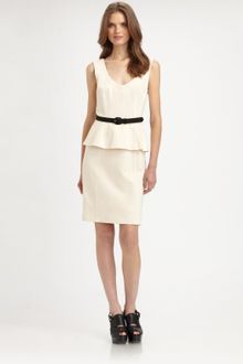 Nanette Lepore Marmalade Belted Peplum Dress - Lyst