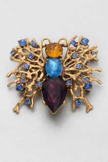 Oscar de la Renta Stone Accented Abstract Pin - Lyst
