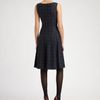 Oscar De La Renta Plaid Wool Dress in Blue (navy) - Lyst