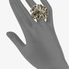 Oscar De La Renta Pavé Stone Accented Dome Ring in Gold (pewter) - Lyst