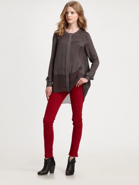 Rag & Bone Camila Shirt in Gray (grey) - Lyst