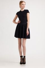 RED Valentino Merino Woolcapsleeve Dress