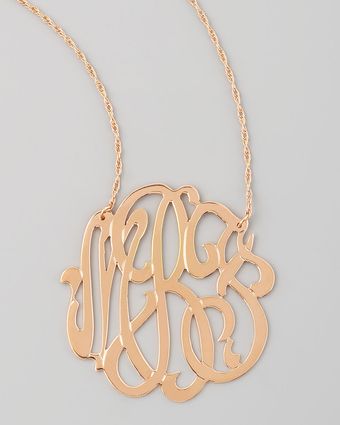  Rose Gold Initial Necklace 