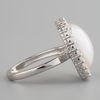 Majorica Sterling Silver Pearl Ring 15mm in Silver - Lyst