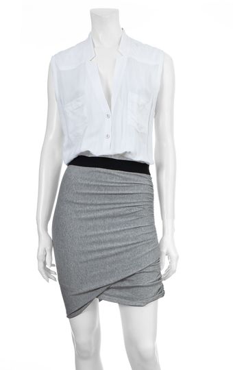  Gathered Skirt Dress 