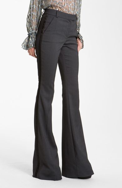 Rachel Zoe Hutton Flare Leg Pants in Gray (gunmetal) - Lyst