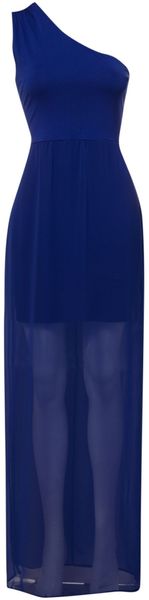 Therapy Dress One Shoulder Split Maxi - Lyst