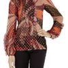 Emilio Pucci Printed Silkblend Chiffon Blouse in Multicolor (multicolored) - Lyst