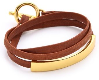 Gorjana Graham Leather Triple Wrap Bracelet - Lyst