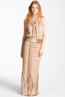 Haute Hippie Maggie May Embellished Silk Gown - Lyst
