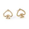 Kate Spade Open Spade Stud Earrings in Gold - Lyst
