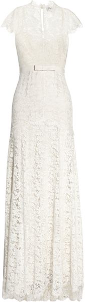 Temperley London Floral Lace and Silk Gown - Lyst