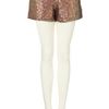 Topshop Premium Sequin Shorts in Brown (copper) - Lyst