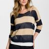 Bcbgmaxazria Drop Stitch Stripe Sweater in Blue (navy combo) - Lyst