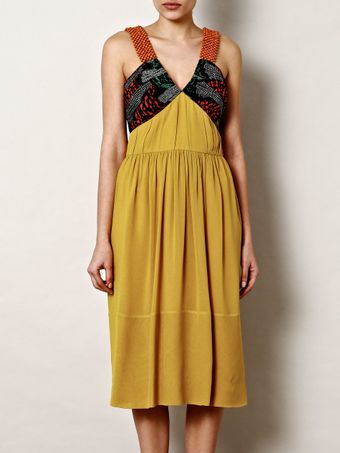  Beaded Silk Dress 