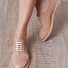 Christian Louboutin Havana Patent Leather Laceups in Beige (nude) - Lyst