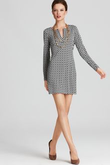 Diane Von Furstenberg Dress Reina Long Sleeve Silk Jersey - Lyst