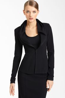 Donna Karan New York Collection Crepe Canvas Jacket - Lyst