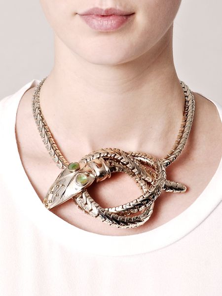 Giambattista Valli Snake Necklace in Gold (snake) - Lyst