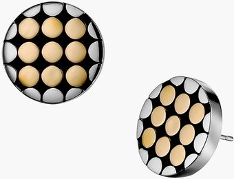  Dot Gold Silver Small Round Stud Earrings 