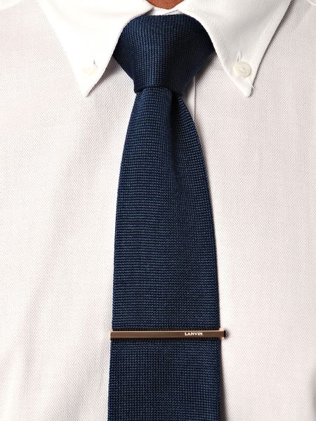 Lanvin Rose Gold Plated Tie Clip in Pink for Men (rose) - Lyst