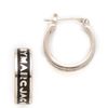 Marc By Marc Jacobs Huggie Hoops in Silver (black) - Lyst