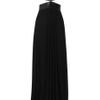 Michael Kors Cutout Leather and Stretchjersey Gown in Black - Lyst