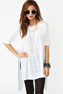 Nasty Gal Sliced Tee - Lyst