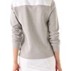 T By Alexander Wang Pique Oxford Placket Sweatshirt in Gray (grey) - Lyst