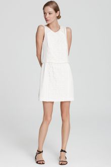 Tibi Dress Cotton Embroidery - Lyst