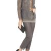 Valentino Sheer Lace Pants in Gray (anthracite) - Lyst