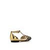 Zara Flat Jelly Sandals in Gold - Lyst