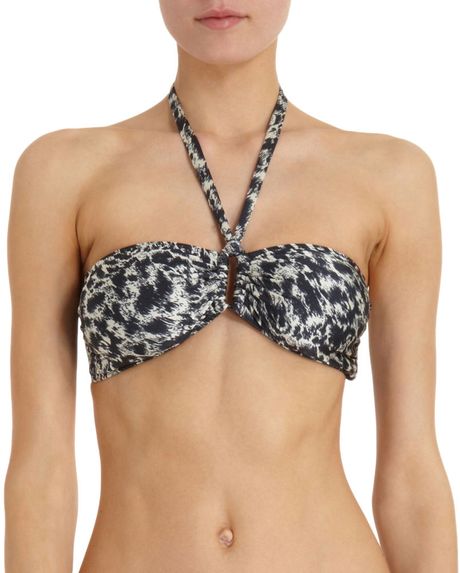 Zimmermann Leopard Rectangle Bandeau Top in Animal (leopard) - Lyst