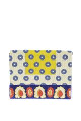 Asos Asos Leather Beaded Tile Effect Clutch