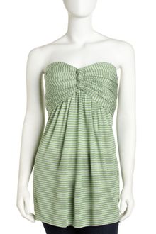 BCBGMAXAZRIA Strapless Tiered Sheath Dress - Lyst