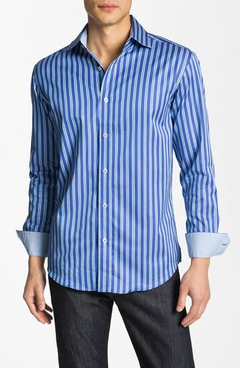 Bugatchi Uomo Shaped Fit Sport Shirt - Lyst