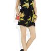 Diane Von Furstenberg Leather and Wooden Wedge Sandals in Black - Lyst
