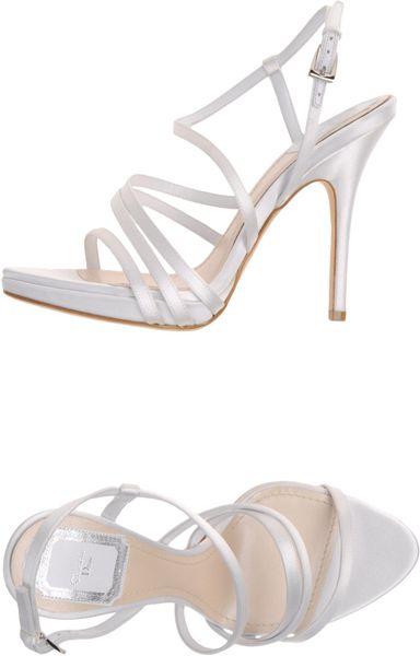 Dior Platform Sandals in White (pink) - Lyst