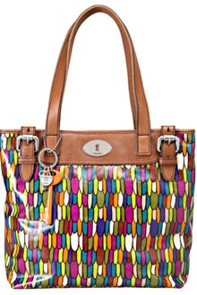 Fossil Vintage Keyper Coated Canvas Shopper - Lyst