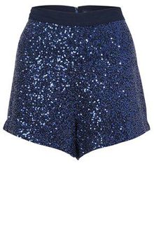 French Connection Fast Mini Sequins Shorts - Lyst