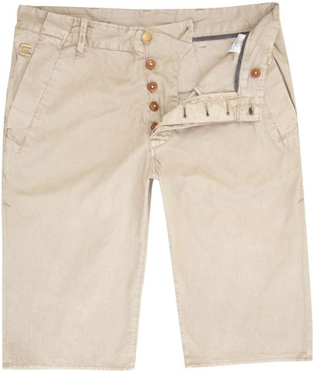 G-star Raw Bronson Tapered Chino Shorts in Khaki for Men - Lyst