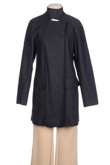 Jil Sander Navy Coat - Lyst
