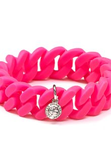 Marc By Marc Jacobs Rubber Turnlock Bracelet - Lyst