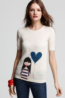 Marc By Marc Jacobs Tee Miss Marc Heart Afloat - Lyst