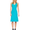 Michael Kors Merino HalfSleeve Shrug Asymmetricpanel Aline Dress in Blue (turquoise) - Lyst