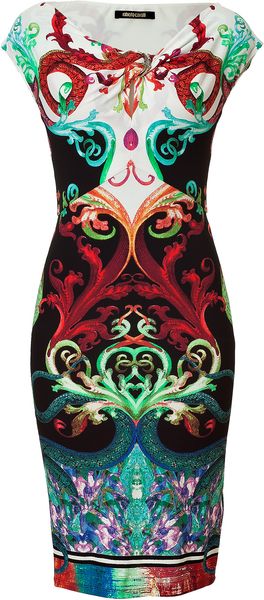 Roberto Cavalli Multicolor Bloody Jasper Dress - Lyst
